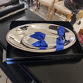 ASHBERRY silver plated serving plate set