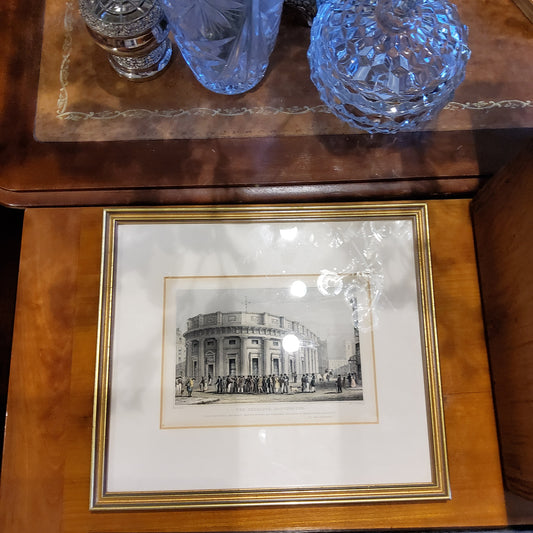 Antique engraving the exchange manchester