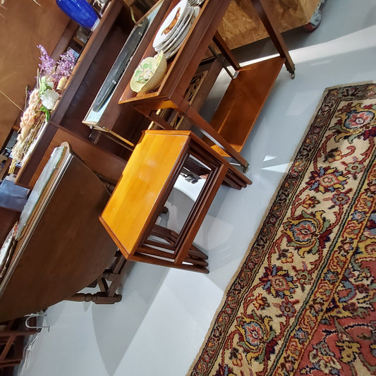 Mid centry modern teak nested table