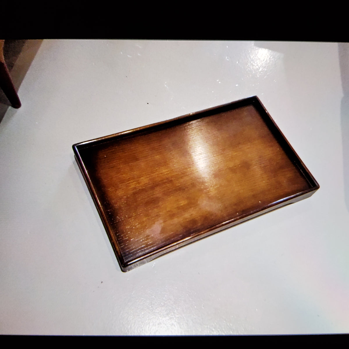 Vintage dark wood folable table