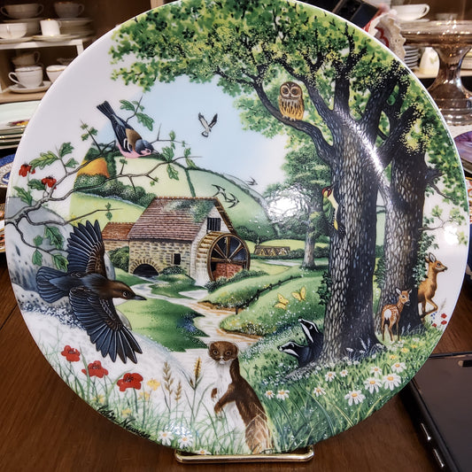 Wedgwood limited edition decorative plate "The Mill Stream" by Collin Newman