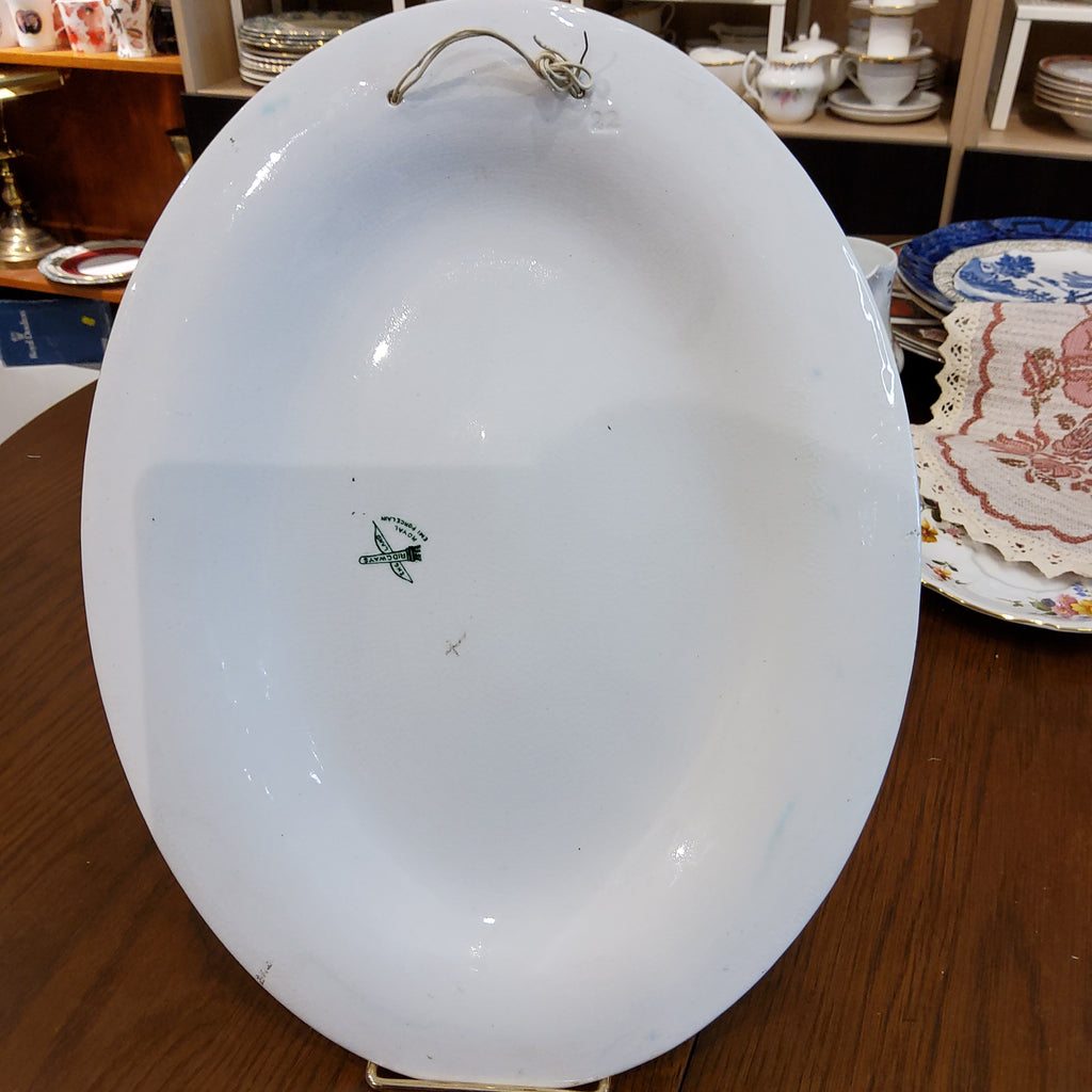 Ridgway "Pink Wild Rose" Oval Display Platter