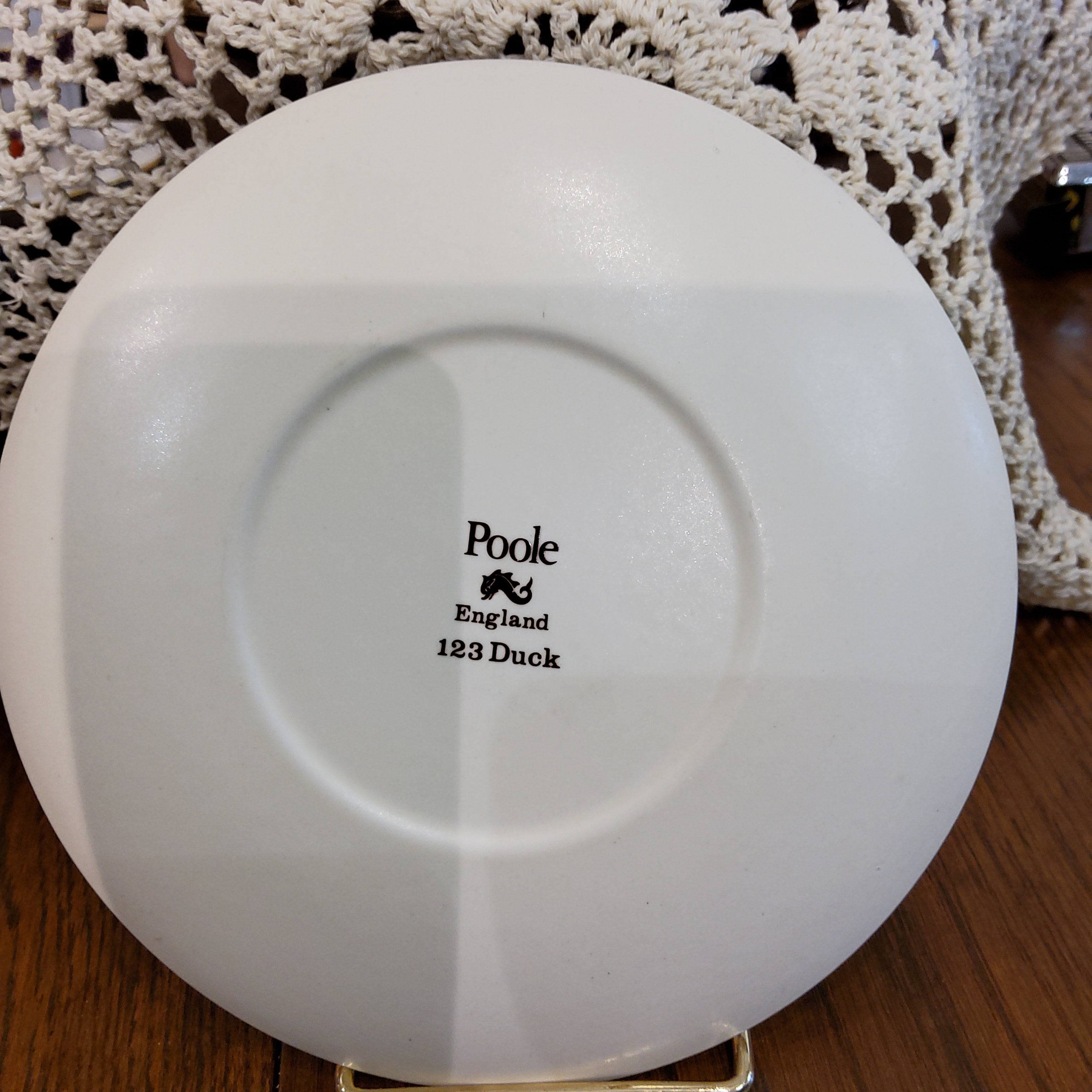 Poole Pottery Decorative Plate - Wild Duck Shooting by Currier & Ives