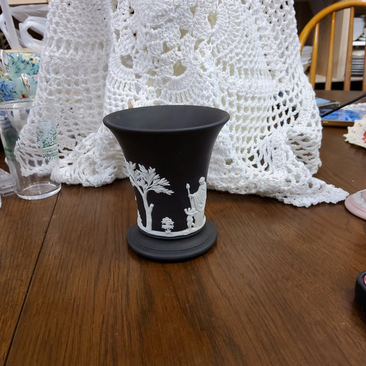 Wedgwood Black Jasperware Bud Vase