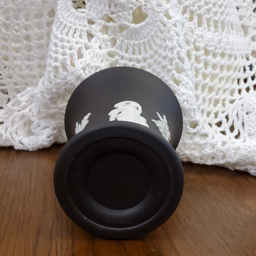 Wedgwood Black Jasperware Bud Vase