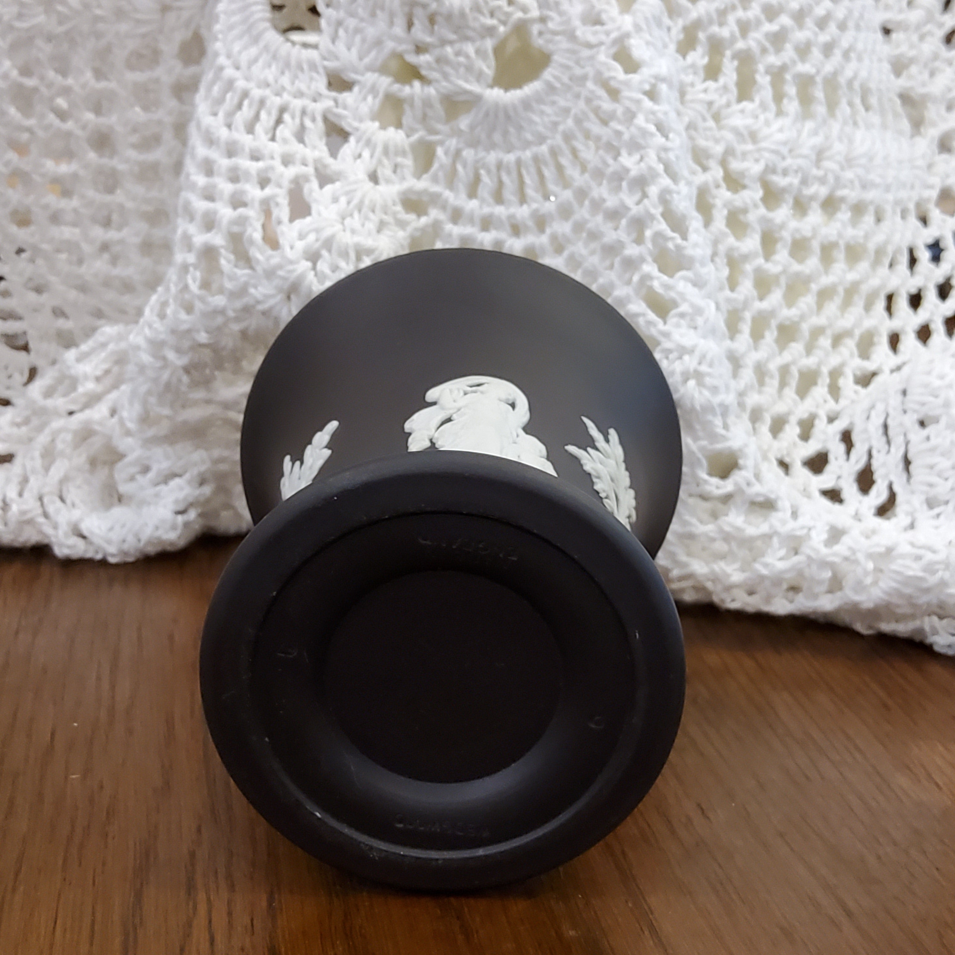 Wedgwood Black Jasperware Bud Vase