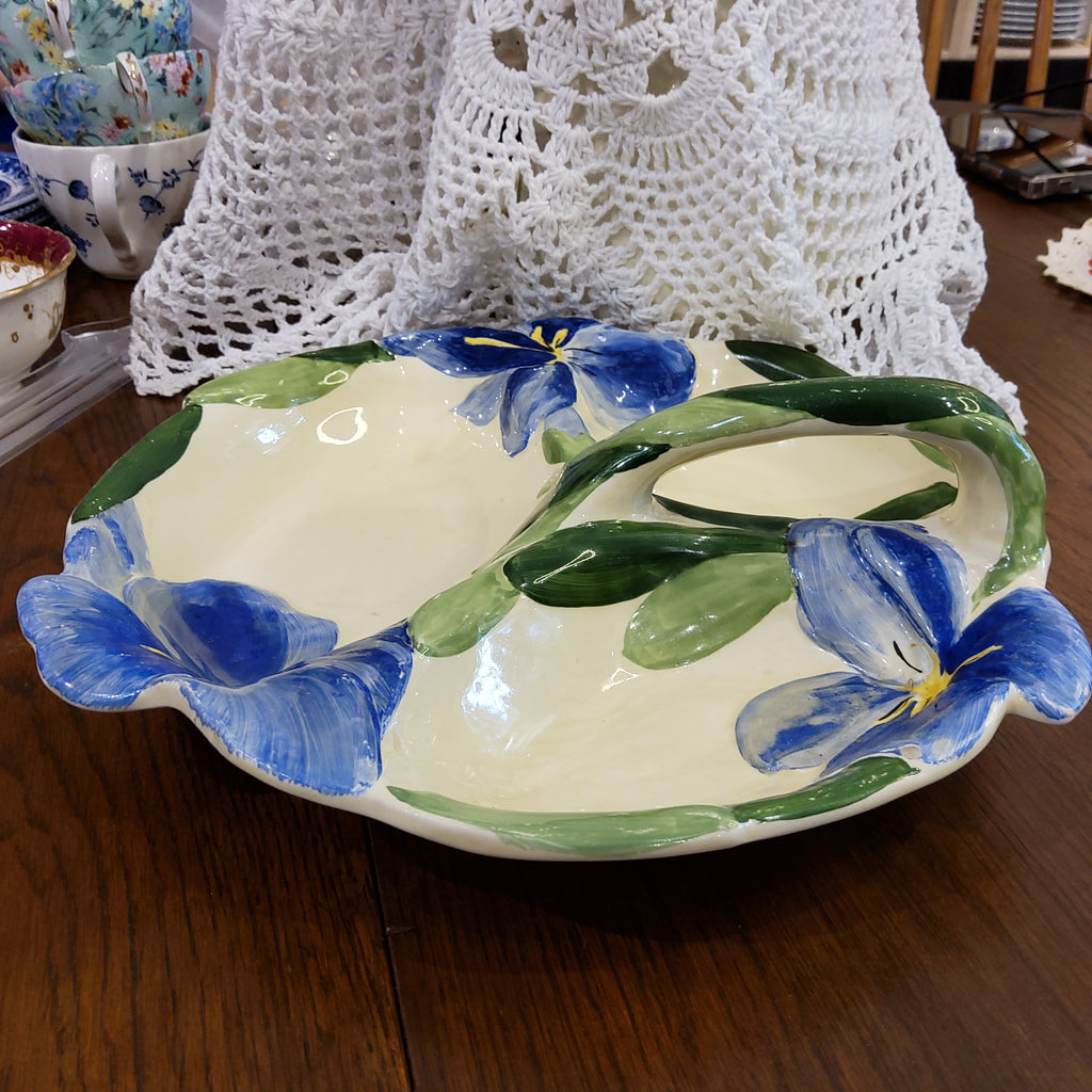 Hand-painted Irish Divided Dish