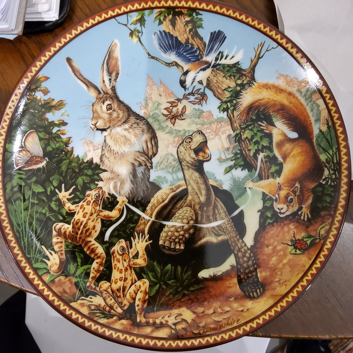 The Hare and Tortoise display plate