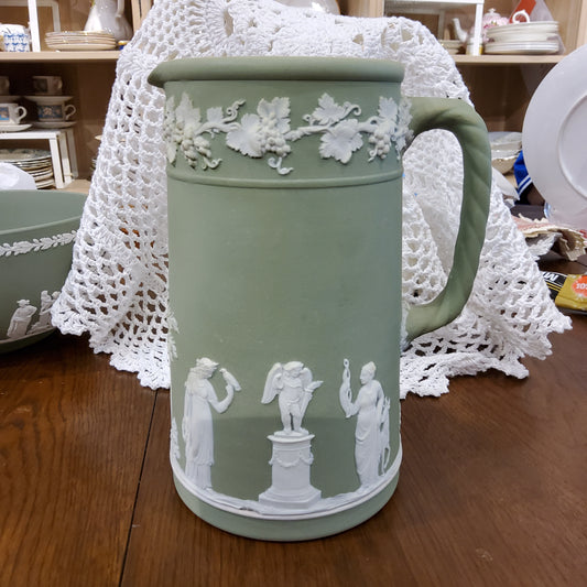 Wedgwood Green Jasperware Beer Mug