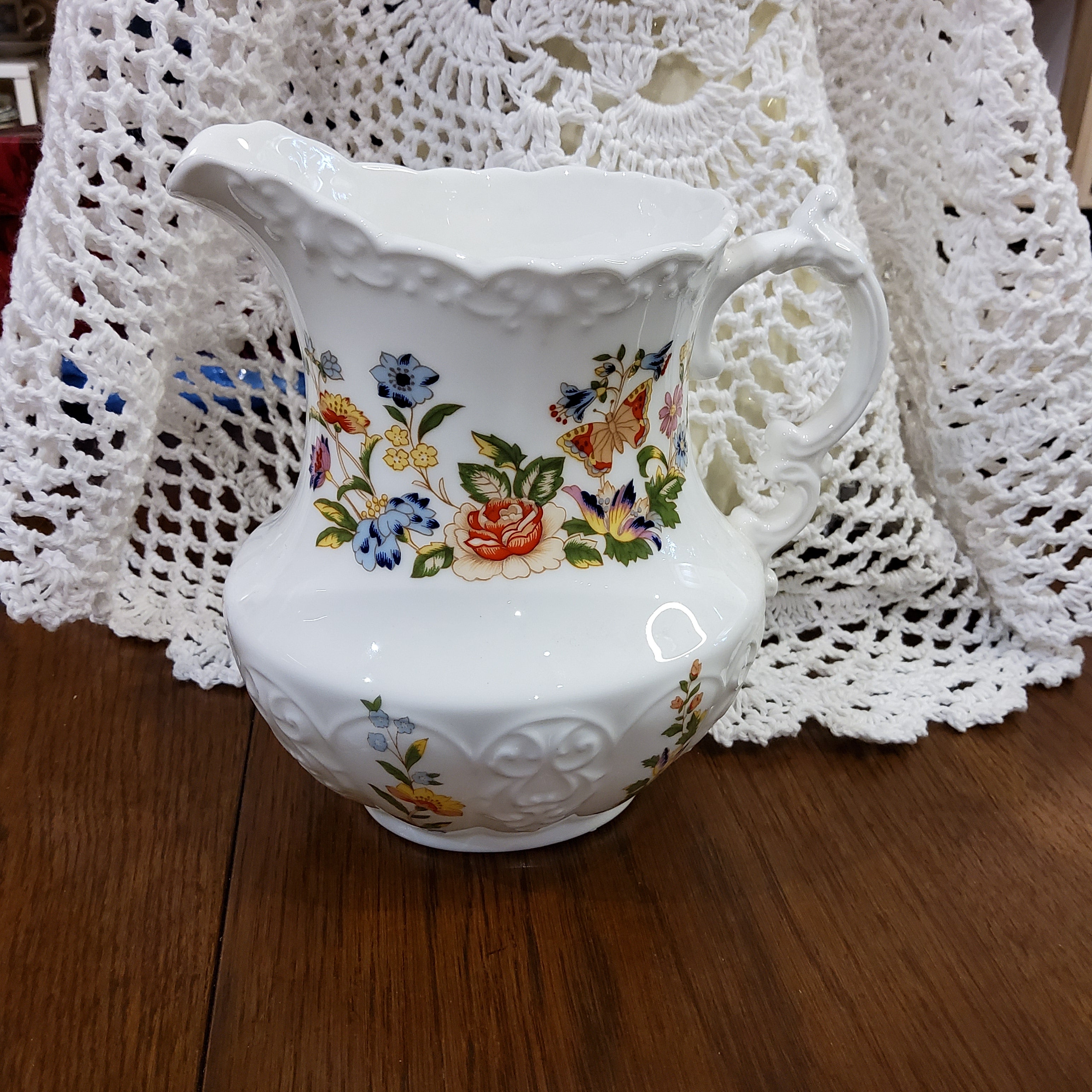 Aynsley Cottage Garden Bone China Jug