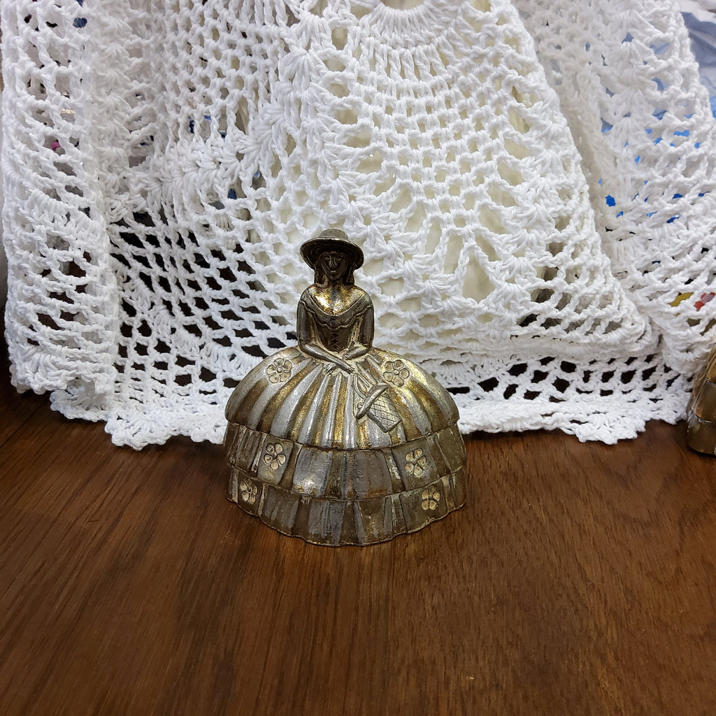 Victorian Style Cast Metal Lady Bell