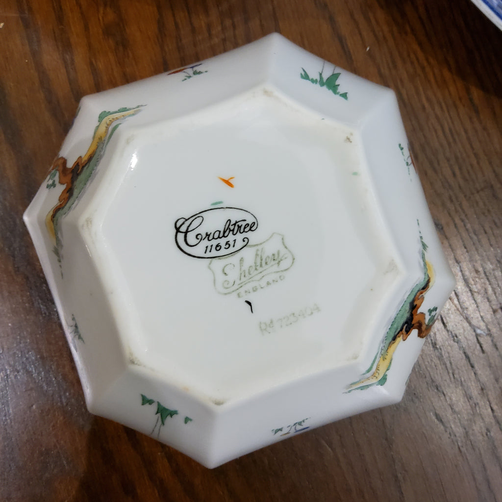 Shelley Crabtree Octagonal sugar bowl