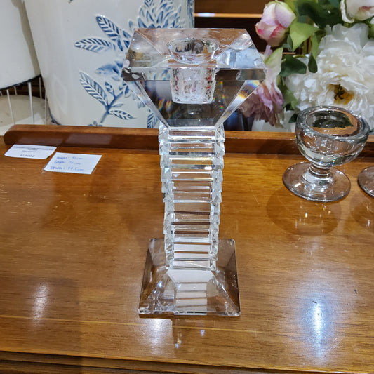 Art Deco Revival Cyrstal Candlestick