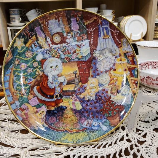 Limited Edition Collector Plate - Not a creature was Purring