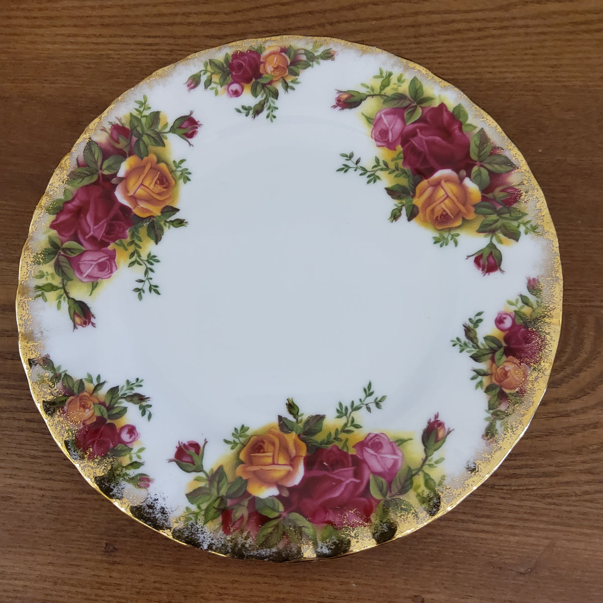 Royal Albert Old Country Roses cake plate