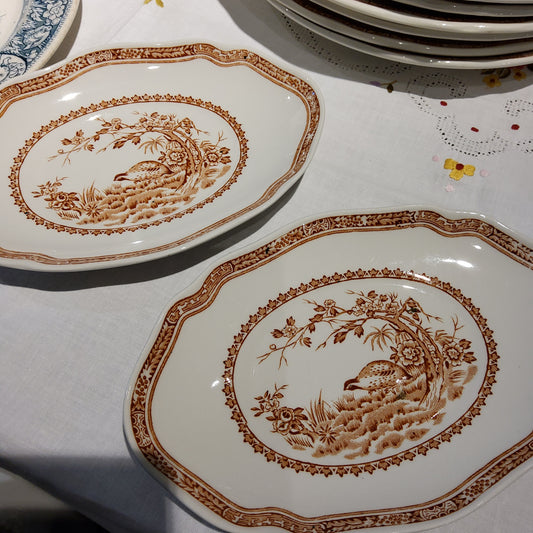 Mason Quail Oval shape platter (L 19cm x H 13cm)