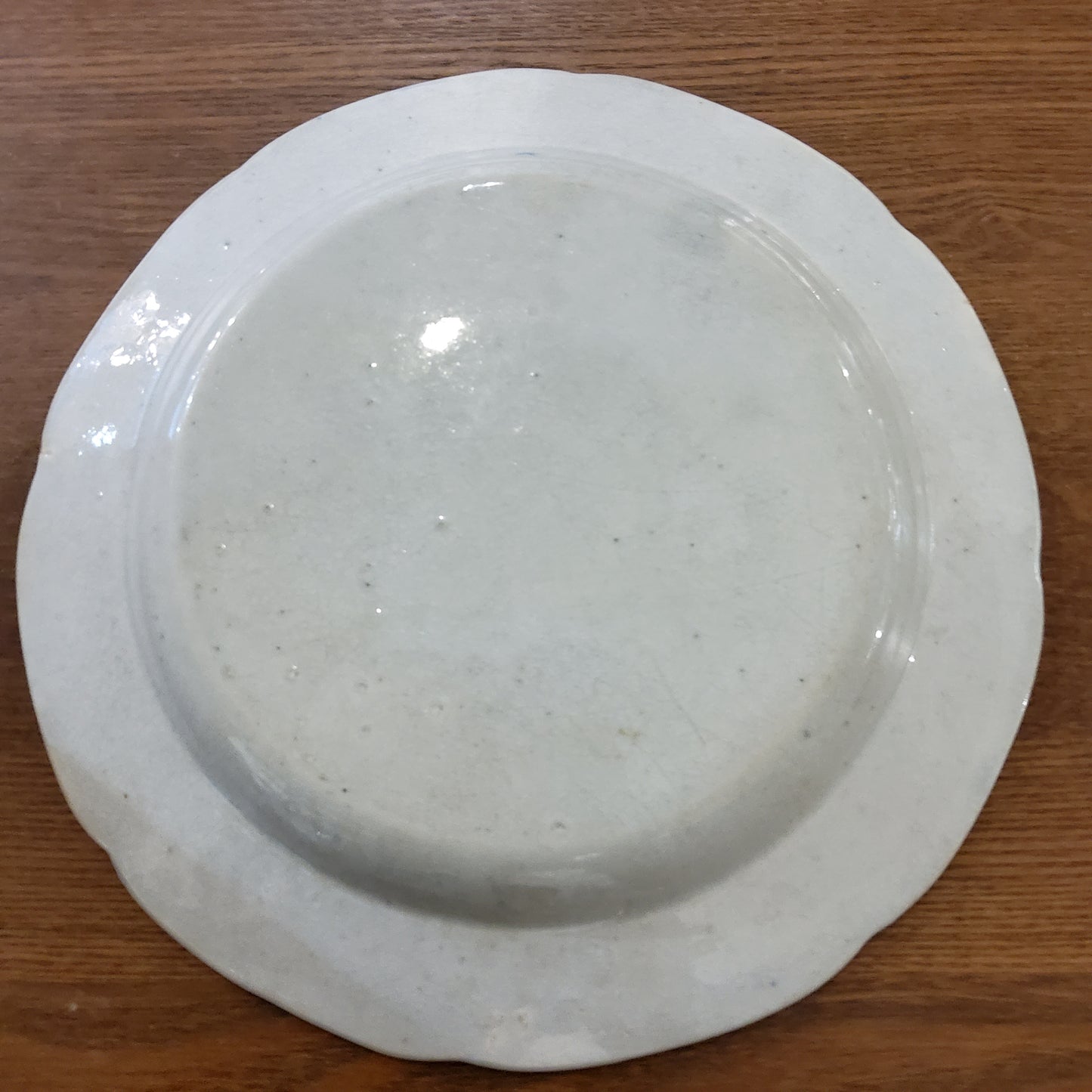 c1800 Antique pearlware Long Bridge Pattern Plate (19.5cm)