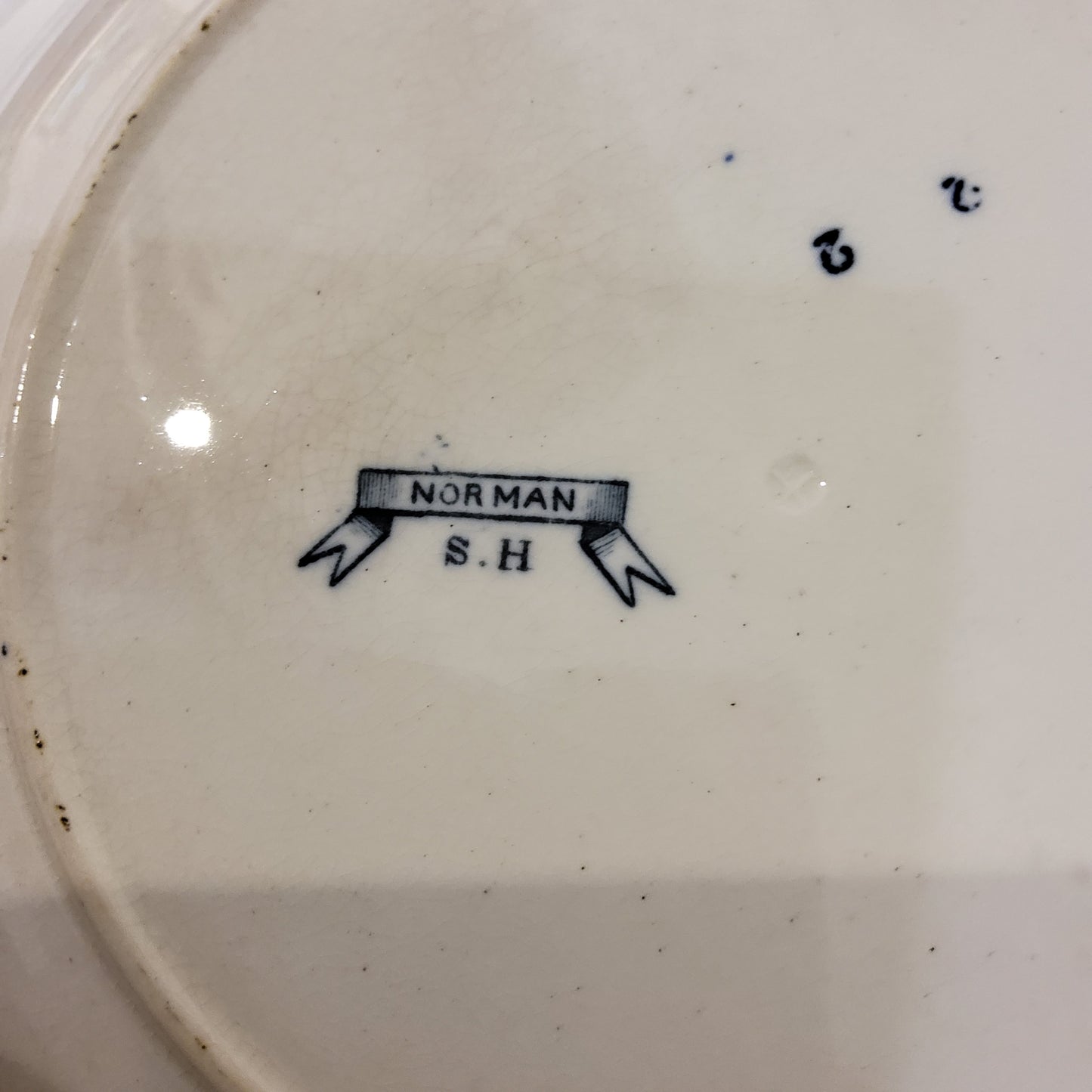 SH Norman 1890 Ironstone Big Bowl
