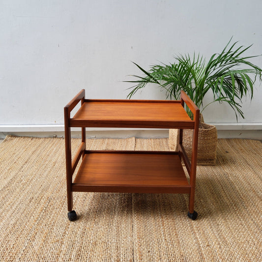 vintage teak trolley 