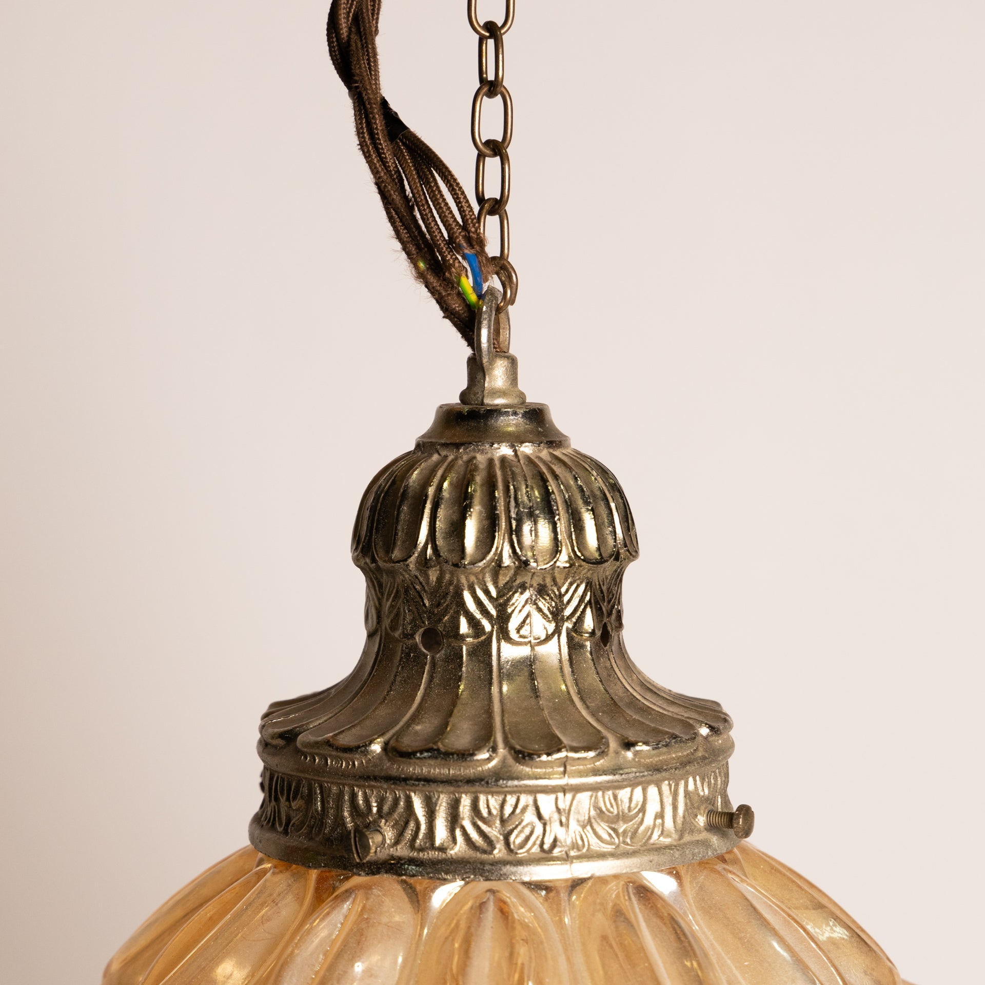 New Arrival ! .1960s Glashutte Limburg Bubble Pendant Lamp