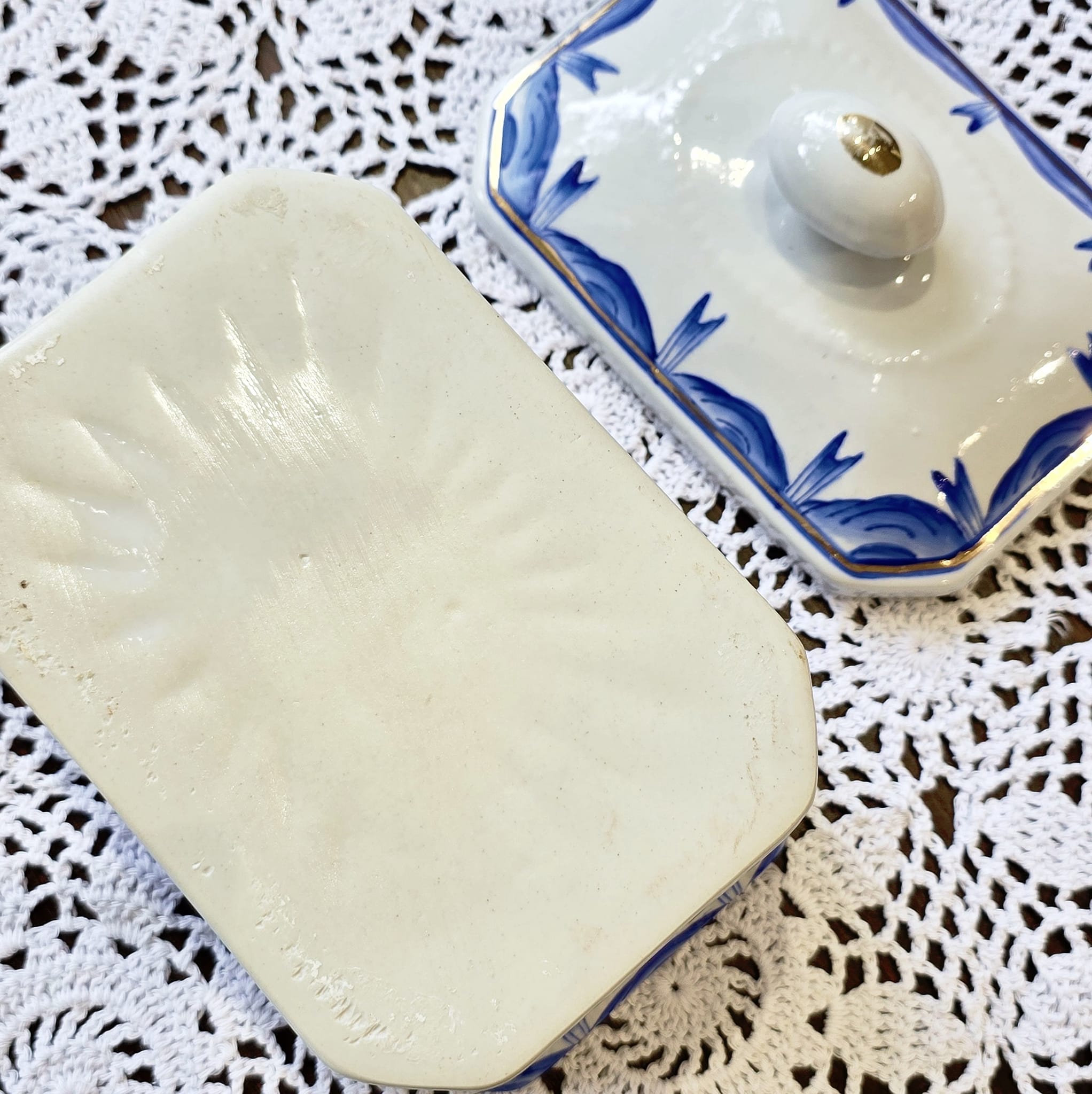 1988 Handpainted Canister with Lid