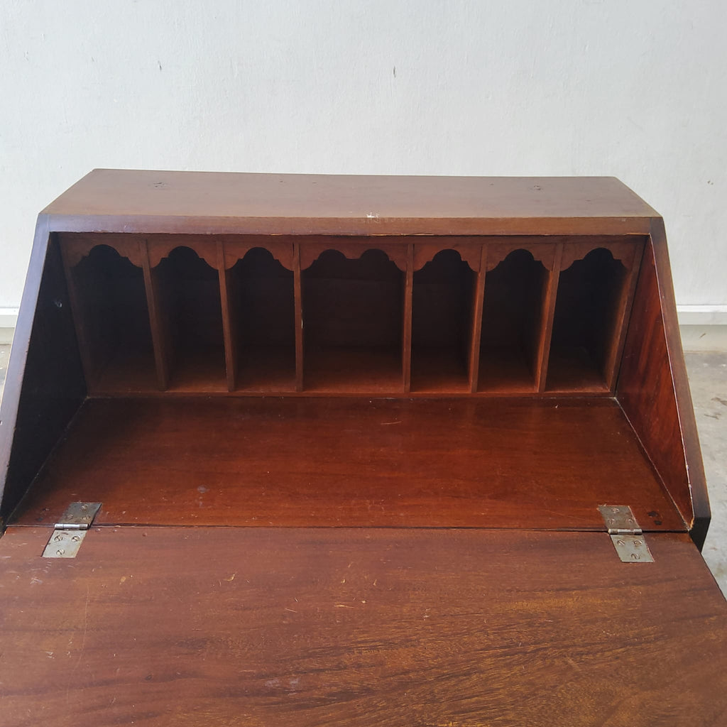 19th C. Diminutive Desk with Satinwood Inlaid Bureau File