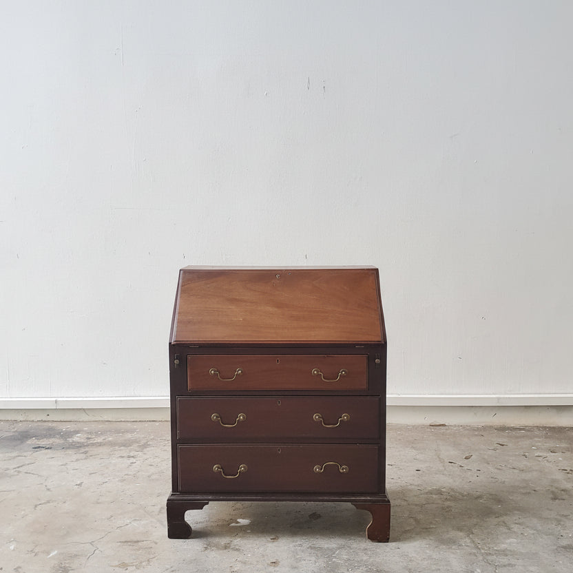 19th C. Diminutive Desk with Satinwood Inlaid Bureau Original