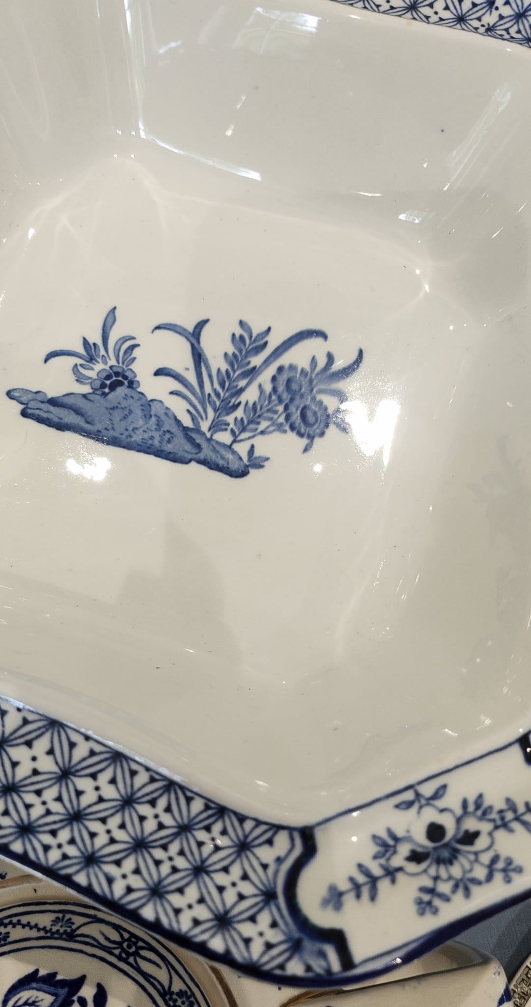 Yuan - Old Backstamp Vegetable Tureen with Lid by Wood & Sons
