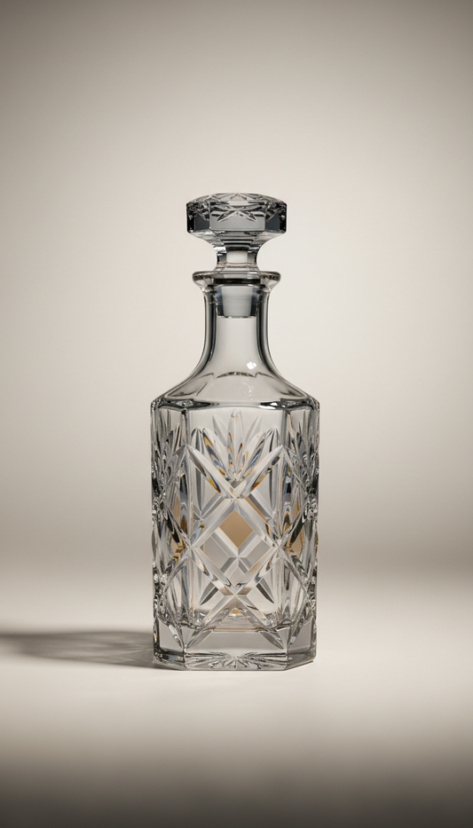 Victorian Hand-Cut Crystal Decanter