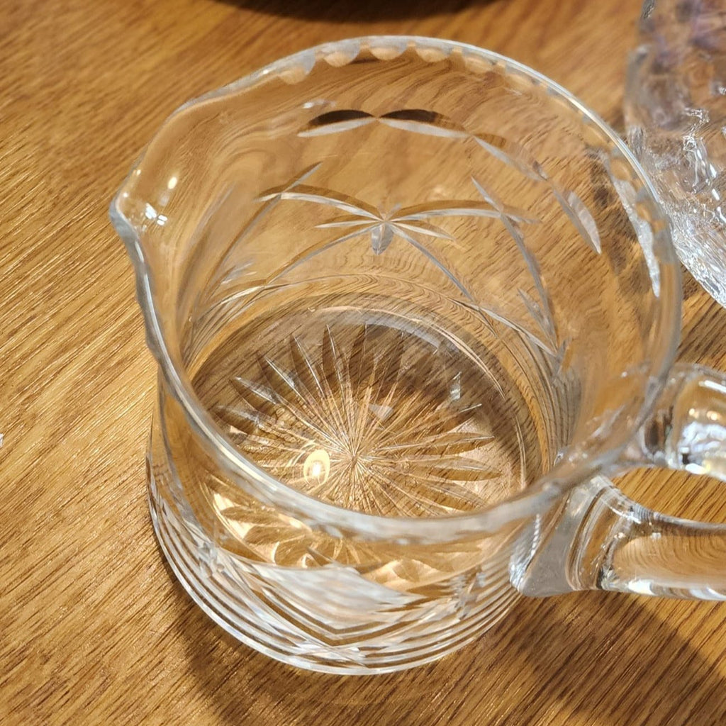 Waterford crystal cut jug L 18 cm x w 11 cm x h 13 cm