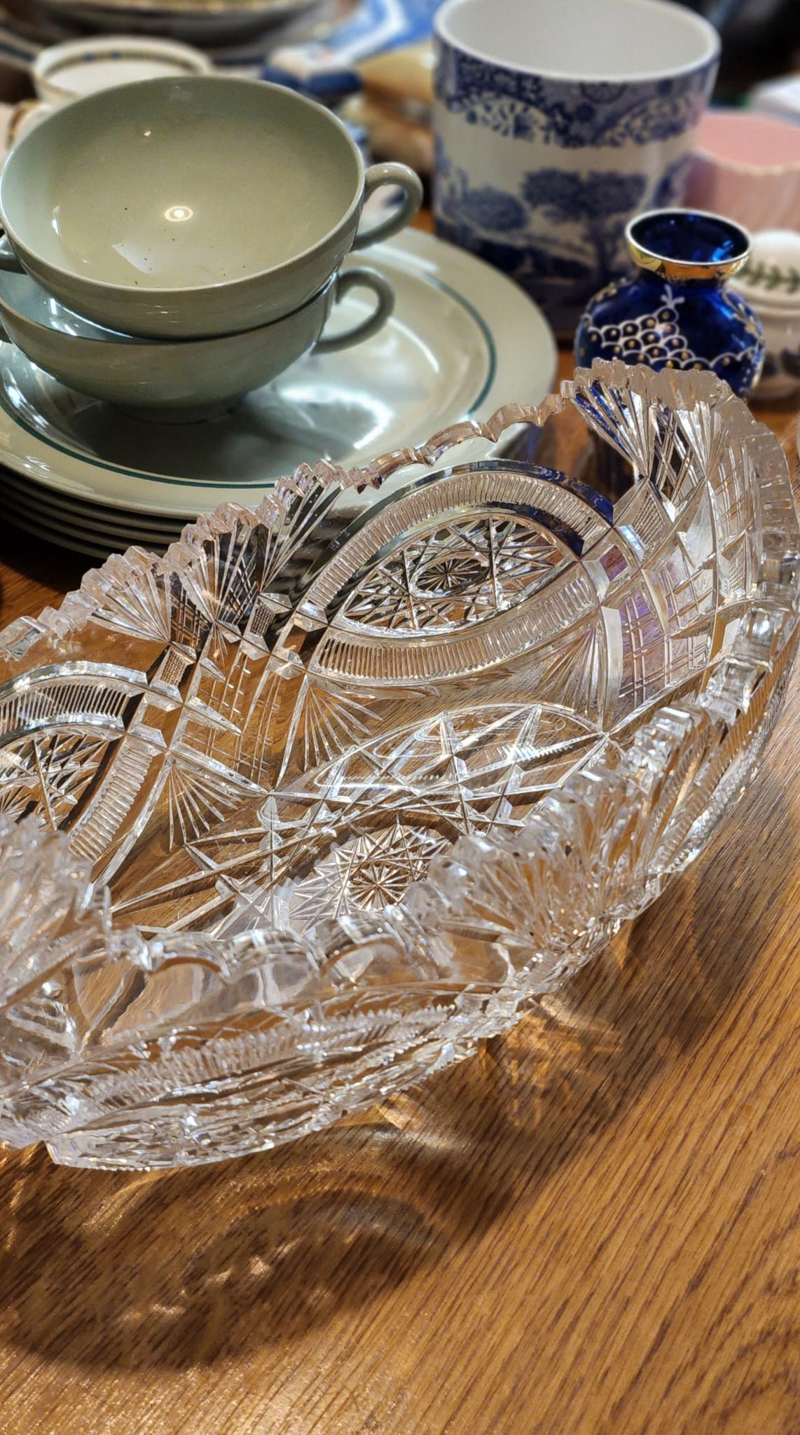 Stunning Waterford crystal oval shape bowl L 29 cm x D15cm x H14 cm