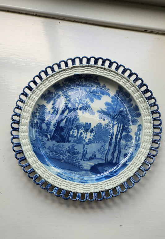 Rare Devenport 1830 Blue and White plate