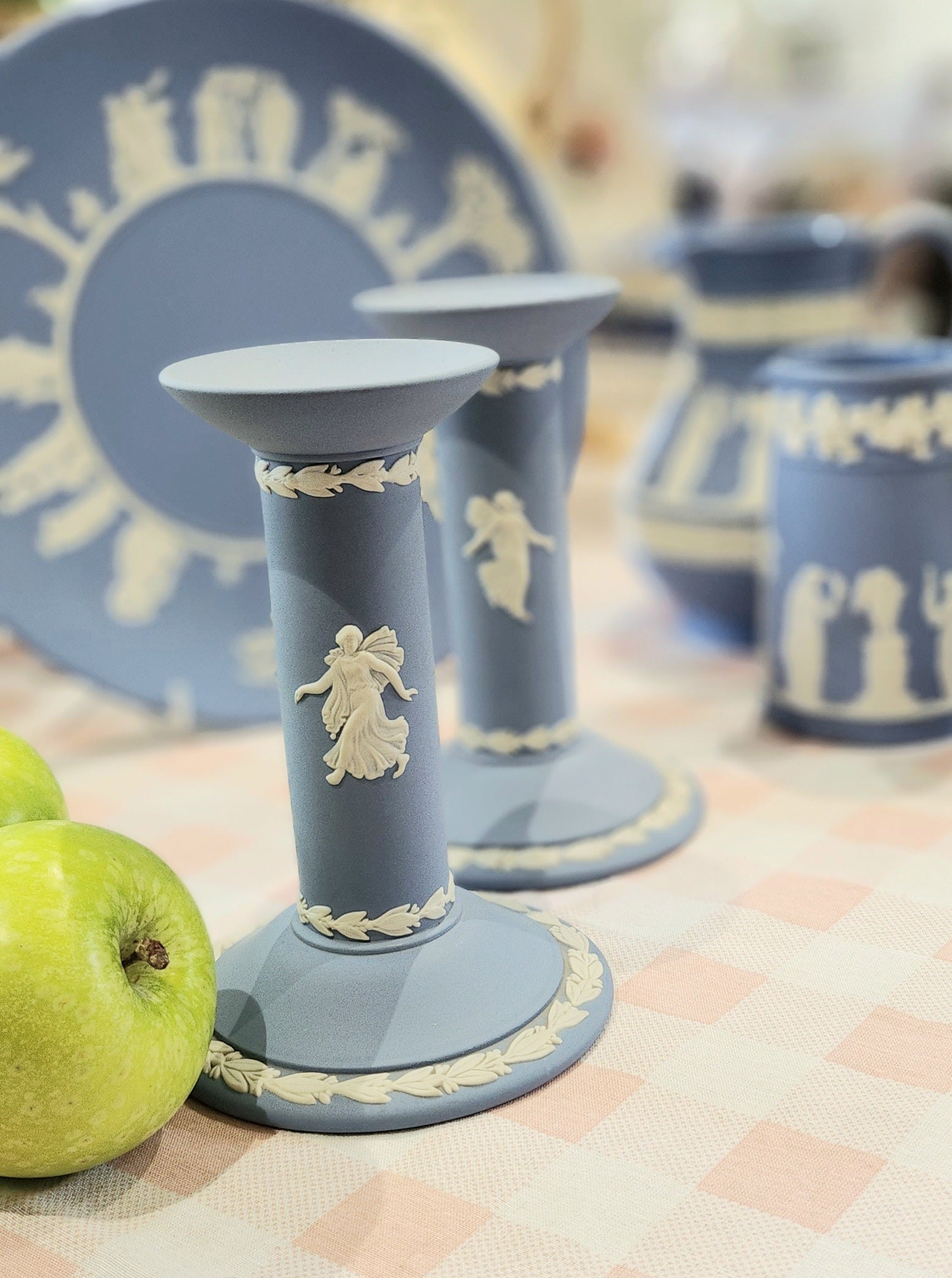 Wedgwood jasperware rare candle holder- A Pair