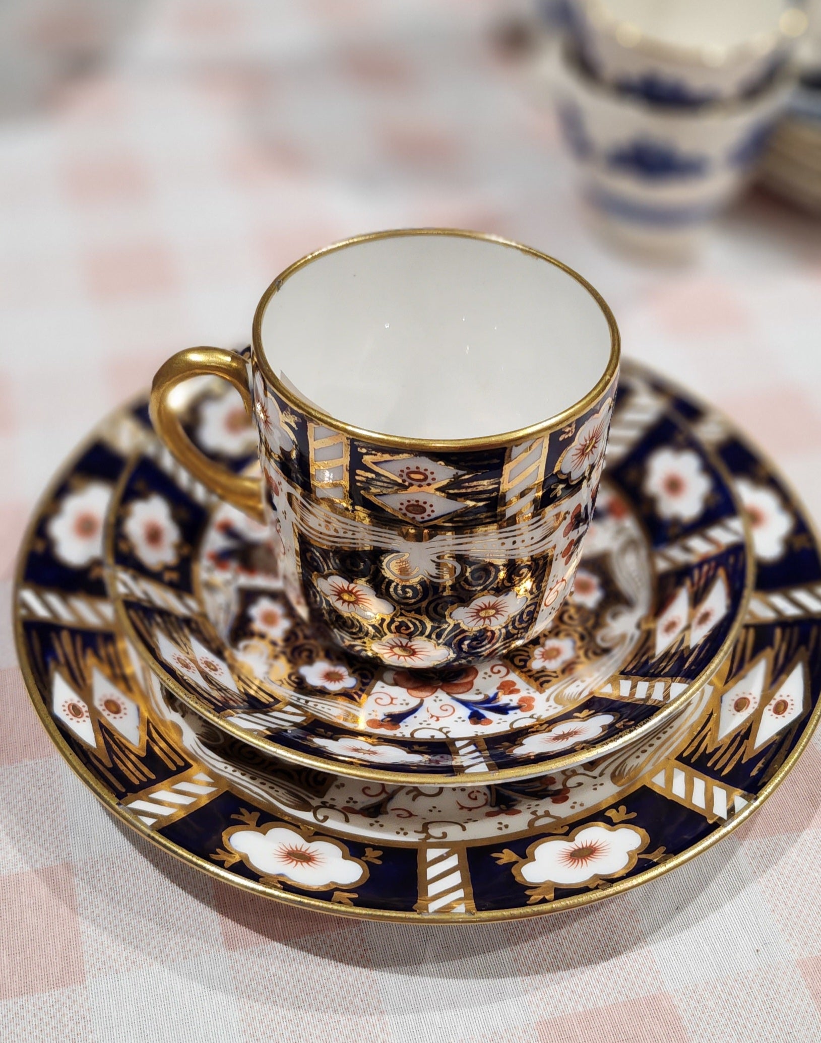 Crown stafford Imari Teaset with cake plate