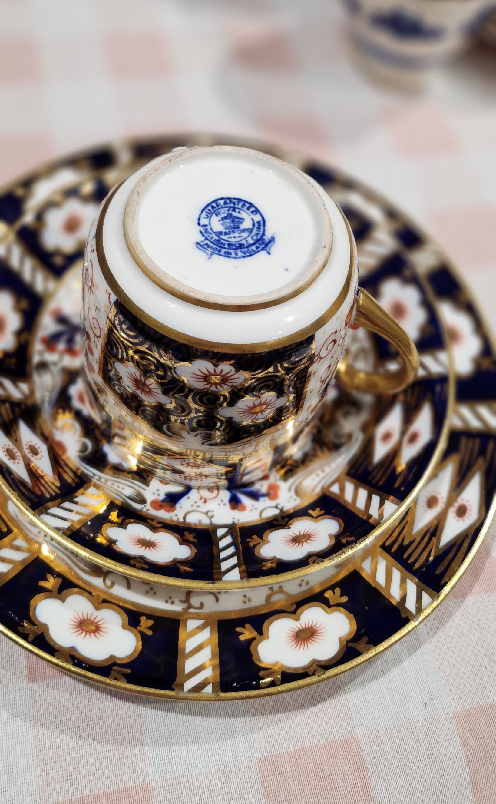 Crown stafford Imari Teaset with cake plate
