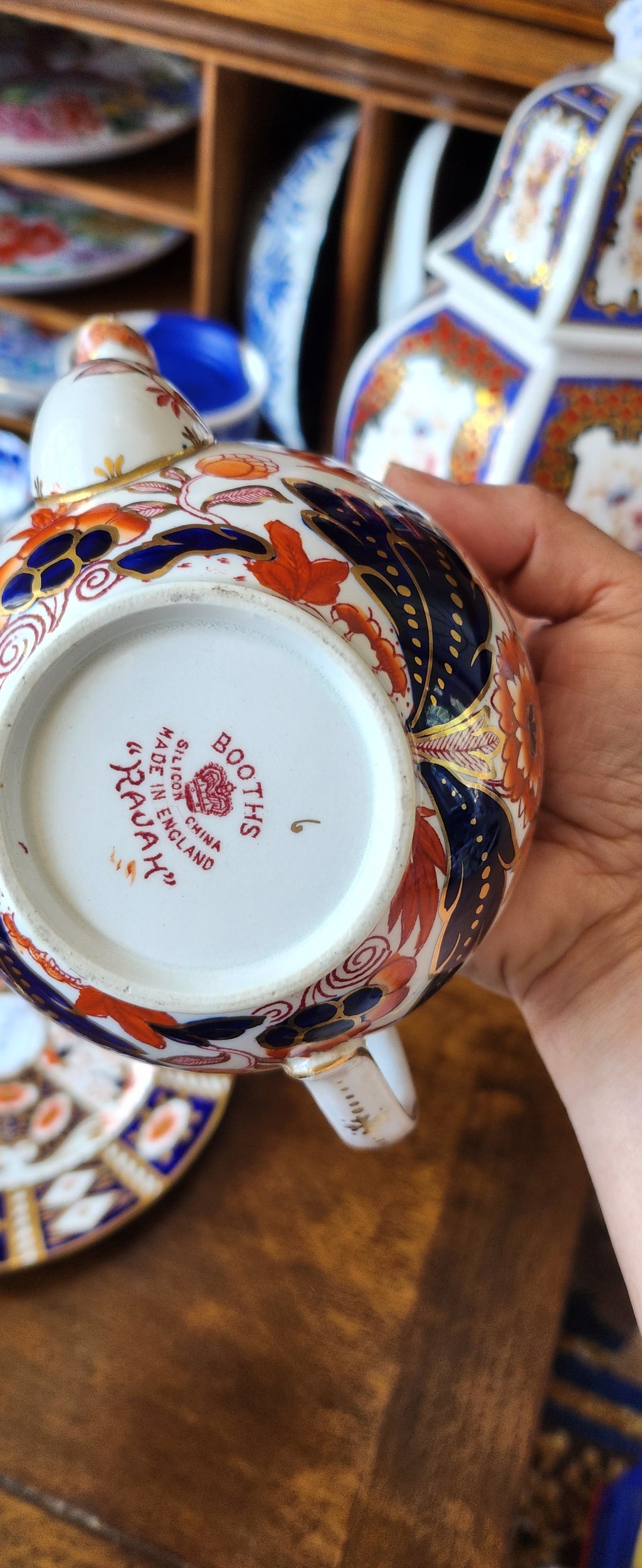 Antique Booths imari handpainted teapot
