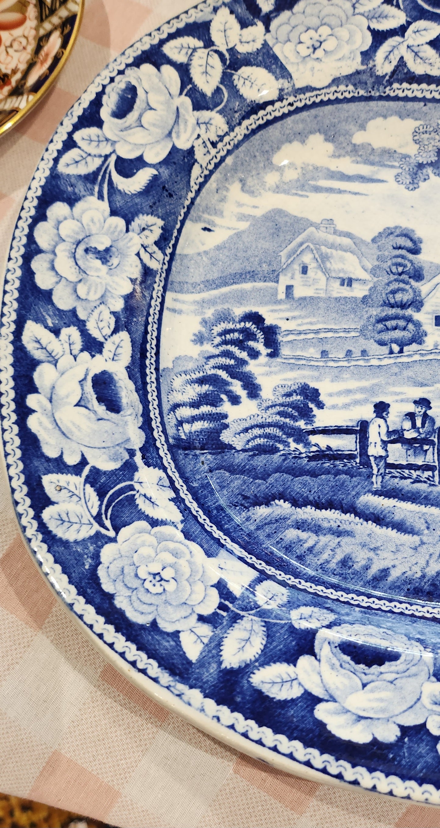 19th century Spode Blue and white big platter
