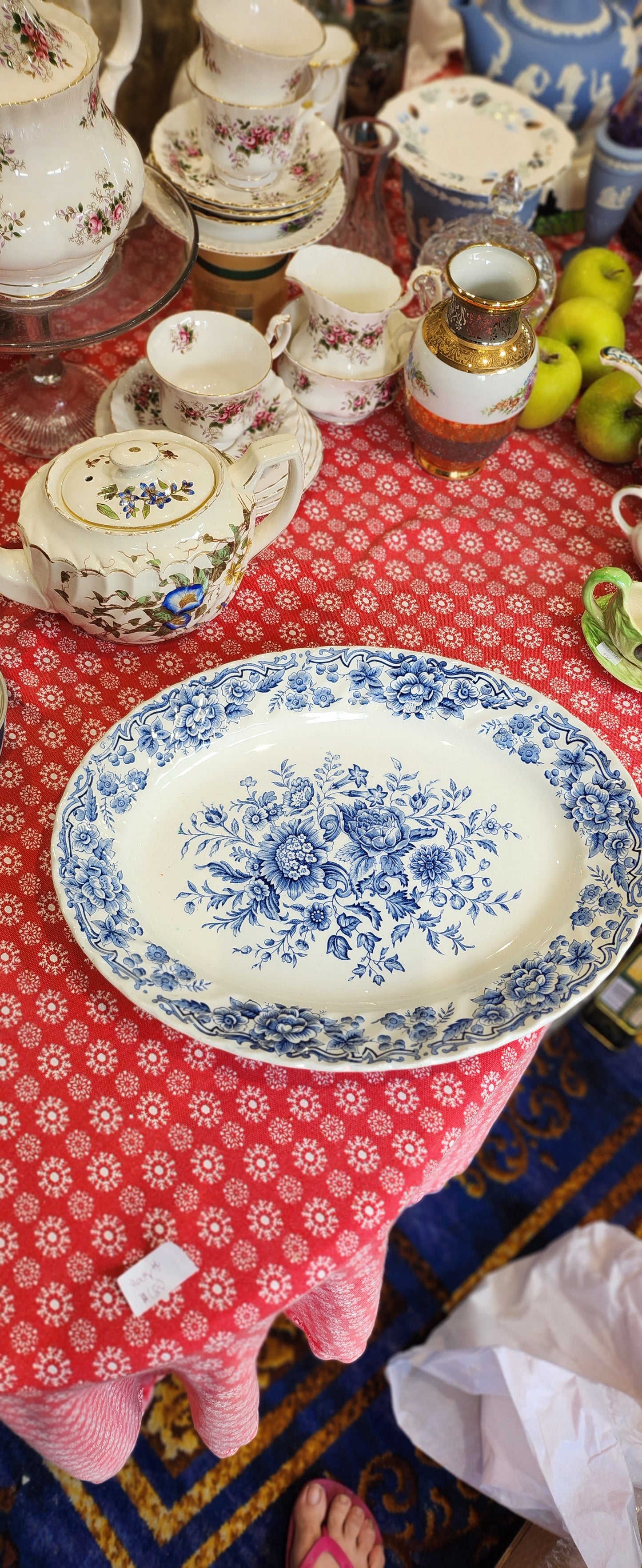 Ridgway staffordshire blue and white platter