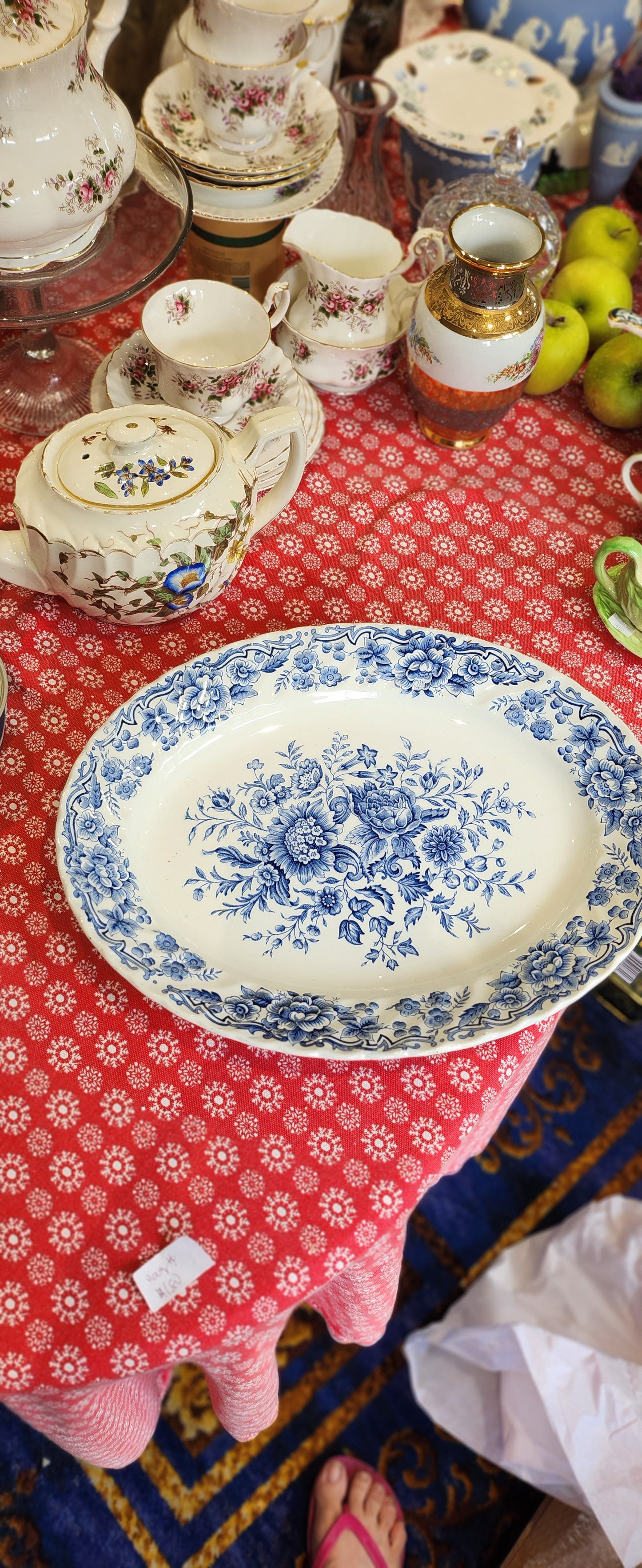 Ridgway staffordshire blue and white platter