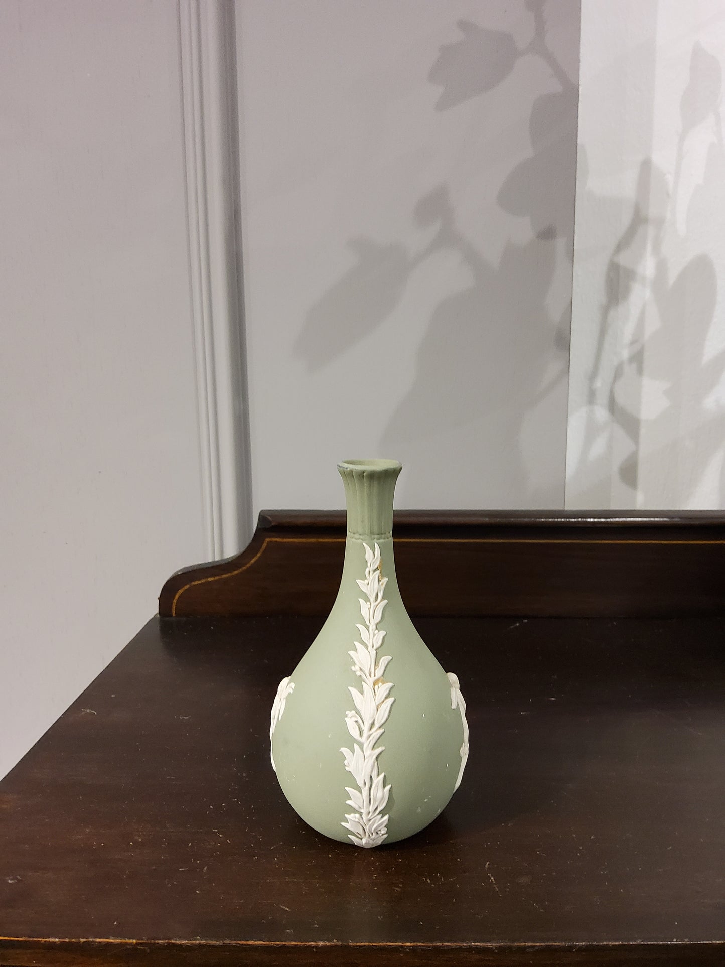 Wedgewood Olive green vase