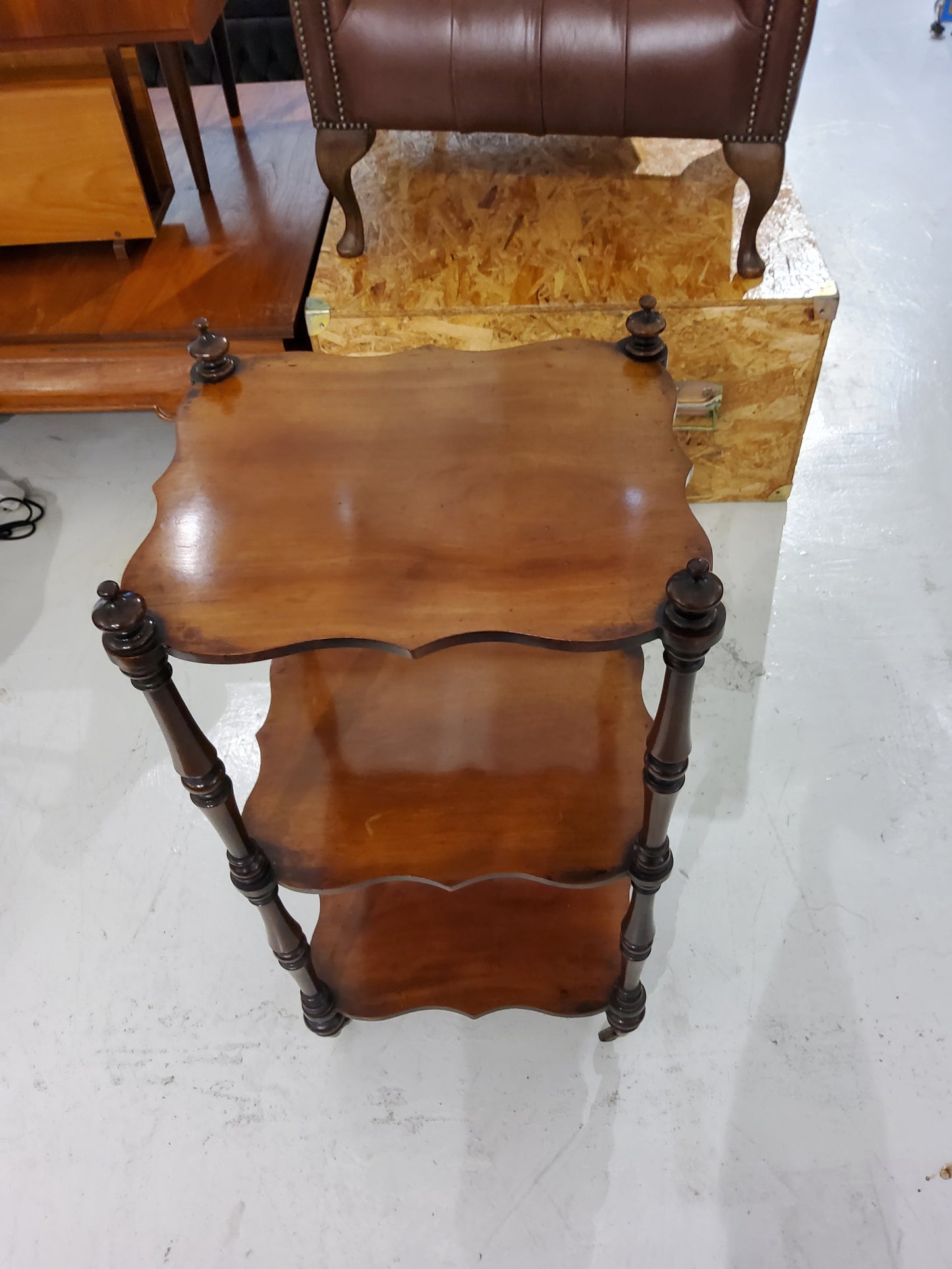 Victorian 3 tier Rosewood  sidetable