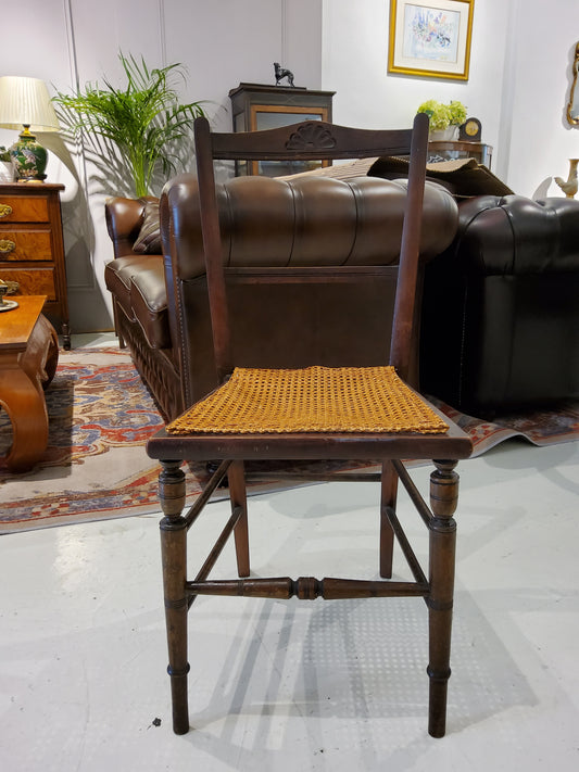 Victorian Dark Cane chair