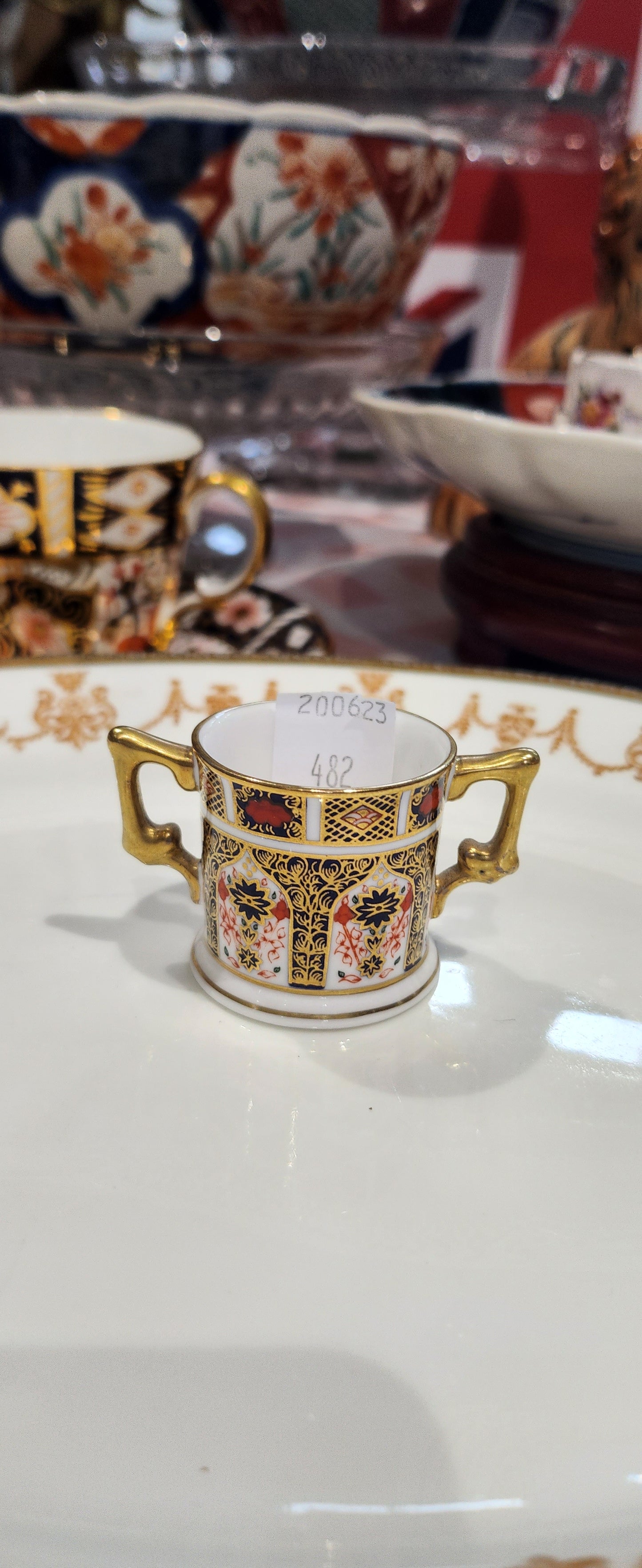 Rare Crown Derby MINI  Handpainted Imari collector mug