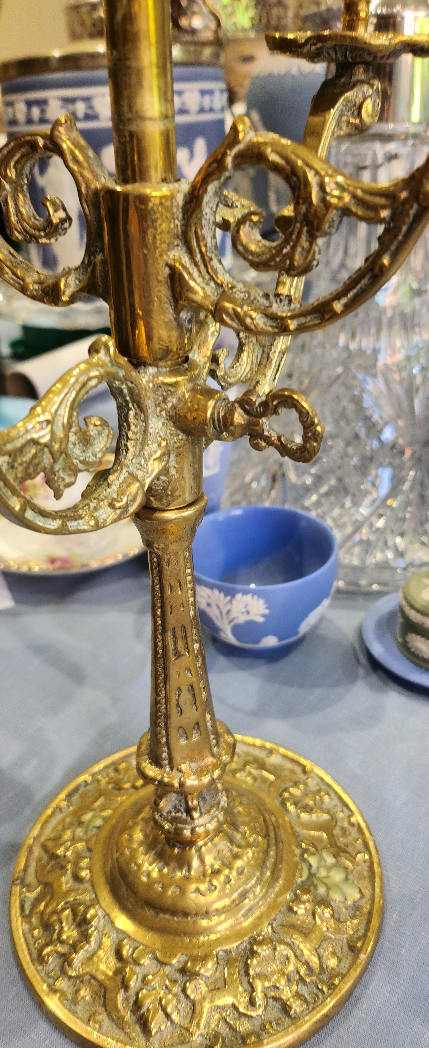 Antique Brass Candlelabra