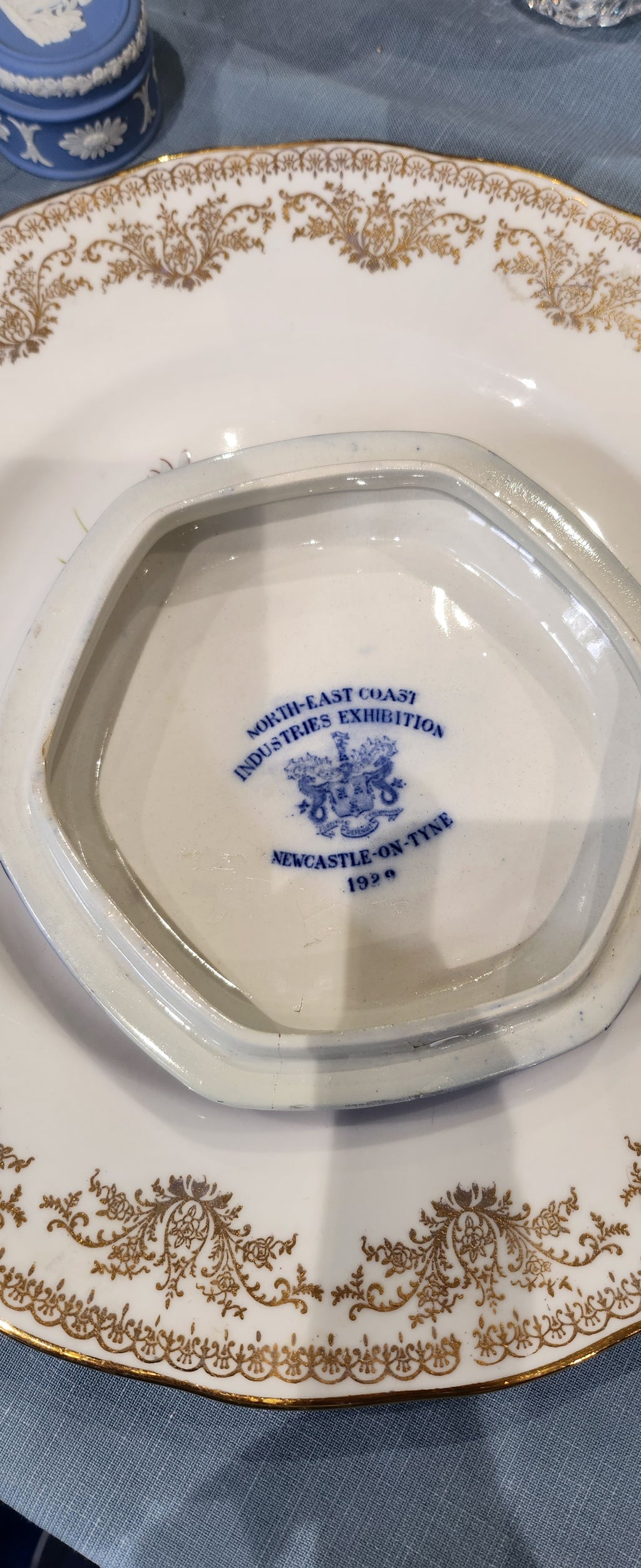 Rington Blue and White Ginger Jar ( defect)