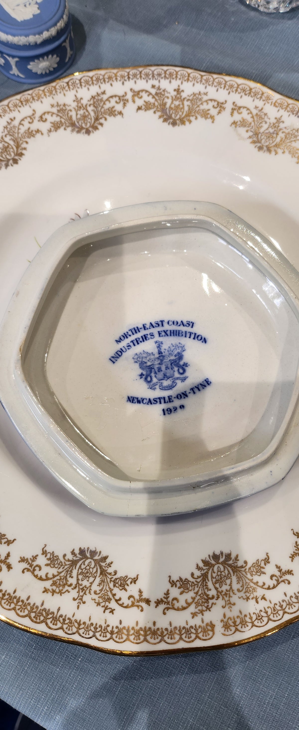 Rington Blue and White Ginger Jar ( defect)