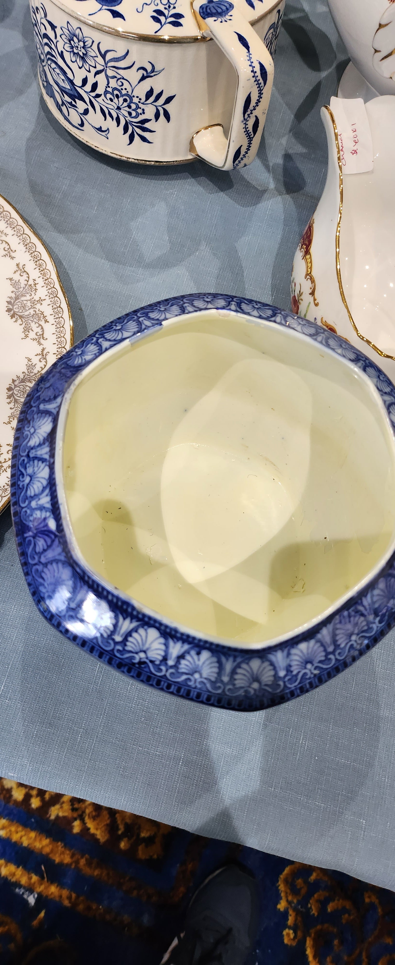 Rington Blue and White Ginger Jar ( defect)