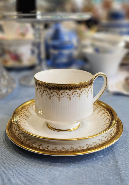 Glam Paragon Gold and white Athena Tea set/ Coffee set