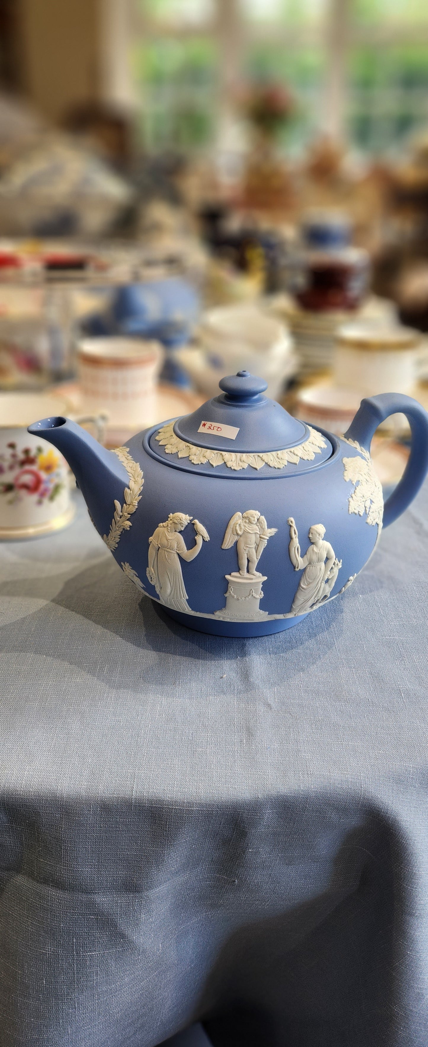 Wedgwood Jasperware light blue big tea pot