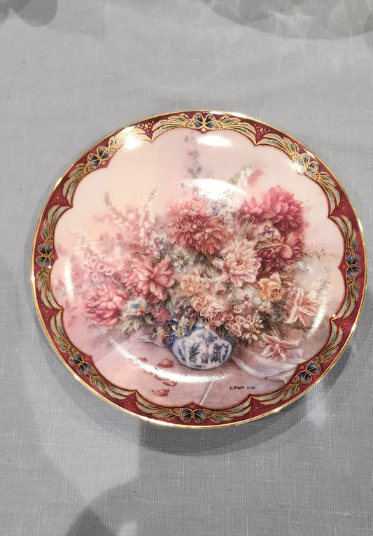 Lena Liu Flower Series collector plate Petal Playmate